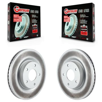 Front Coated Disc Brake Rotors Pair For Nissan Altima KG-100271