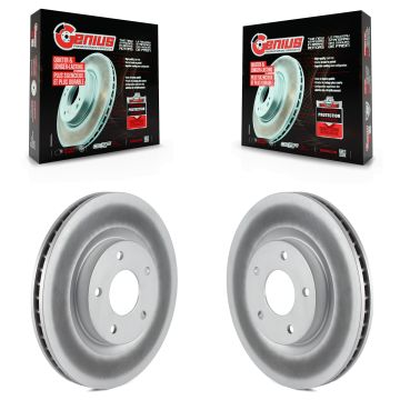 Front Coated Disc Brake Rotors Pair For Nissan Rogue Sentra Select KG-100291