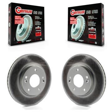 Front Coat Brake Rotor Pair For Hyundai Elantra Kia Kona Forte Soul GT Venue Seltos Forte5 KG-100329