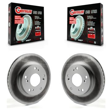 Front Coated Disc Brake Rotors Pair For Honda Civic Acura ILX KG-100338