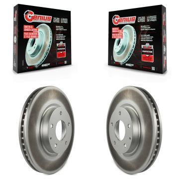 Front Coated Disc Brake Rotors Pair For Mazda CX-5 6 KG-100346