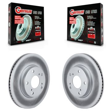Front Coated Disc Brake Rotors Pair For Honda Civic Accord Insight KG-100370