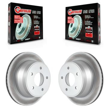 Rear Coat Brake Rotors Pair For Chevrolet GMC Blazer S10 Jimmy Sonoma Isuzu Hombre Bravada KG-100381