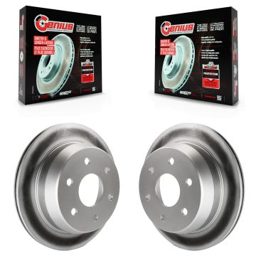 Rear Coated Brake Rotor Pair For Chevrolet GMC Silverado 1500 Sierra 2500 HD Classic Astro KG-100382