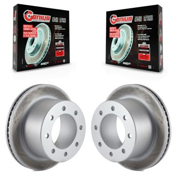 Rear Coat Disc Brake Rotors Pair For Chevrolet GMC Express 3500 Savana Sierra Silverado HD KG-100387
