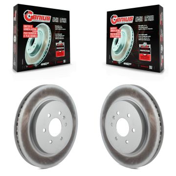 Rear Coated Disc Brake Rotors Pair For 2004-2009 Cadillac SRX KG-100394