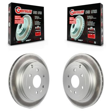Rear Coat Brake Rotors Pair For GMC Acadia Buick Enclave Chevrolet Traverse Saturn Outlook KG-100405