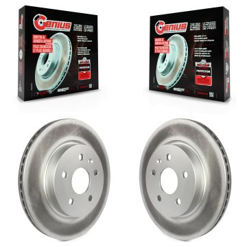 Rear Coat Brake Rotors Pair For Chevrolet Buick Malibu Impala LaCrosse Camaro Cadillac CT5 KG-100414