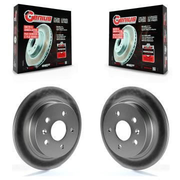 Rear Coated Disc Brake Rotors Pair For Chevrolet Malibu Buick Regal LaCrosse Limited KG-100415