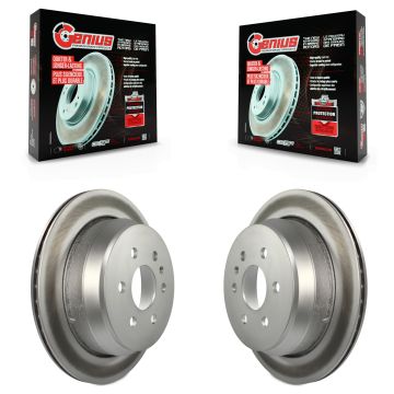 Rear Coated Disc Brake Rotors Pair For 2015-2020 Chevrolet Colorado GMC Canyon KG-100421