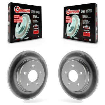 Rear Coated Disc Brake Rotors Pair For Ford Focus KG-100449
