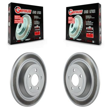 Rear Coated Disc Brake Rotors Pair For Ford Mustang KG-100458
