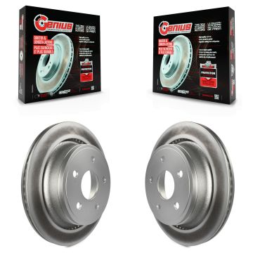 Rear Coated Disc Brake Rotors Pair For Ram 1500 Classic Dodge Durango Chrysler Aspen KG-100466