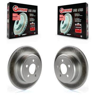 Rear Coated Disc Brake Rotor Pair For Dodge Chrysler 300 Charger Challenger Magnum Avenger KG-100471