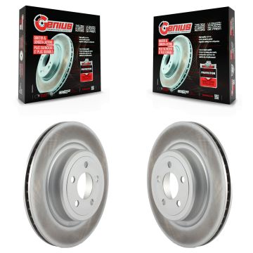 Rear Coated Disc Brake Rotors Pair For Dodge Charger Magnum KG-100475