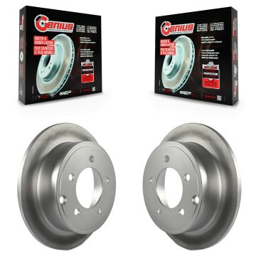 Rear Coated Brake Rotor Pair For Jeep Mitsubishi Lancer Patriot Dodge Chrysler Compass 200 KG-100476