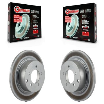 Rear Coated Brake Rotor Pair For Jeep Mitsubishi Patriot Lancer Chrysler Compass Dodge 200 KG-100478