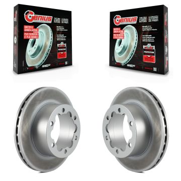 Rear Coat Brake Rotors Pair For Mercedes-Benz Sprinter 3500 Dodge 4500 3500XD Freightliner KG-100480