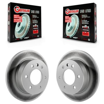 Rear Coated Disc Brake Rotors Pair For Mercedes-Benz Sprinter 2500 3500 Dodge Freightliner KG-100481