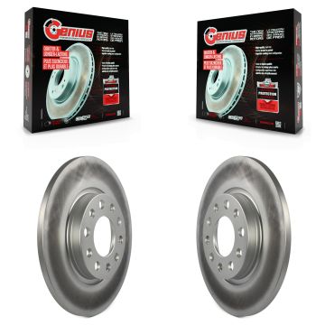 Rear Coated Disc Brake Rotors Pair For Jeep Cherokee Chrysler 200 KG-100489