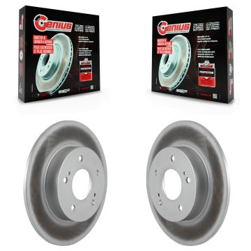 Rear Coated Disc Brake Rotors Pair For Nissan Maxima INFINITI I30 I35 KG-100499