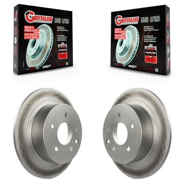 Rear Coated Disc Brake Rotors Pair For Nissan Sentra Altima Juke Maxima KG-100517