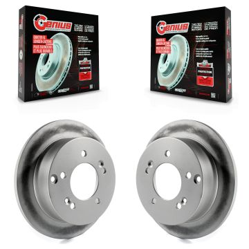 Rear Coat Disc Brake Rotors Pair For Hyundai Sonata Tucson Kia Sportage Optima XG350 XG300 KG-100523