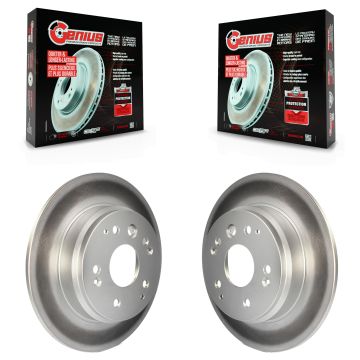 Rear Coated Disc Brake Rotors Pair For Acura TL Honda Element KG-100529