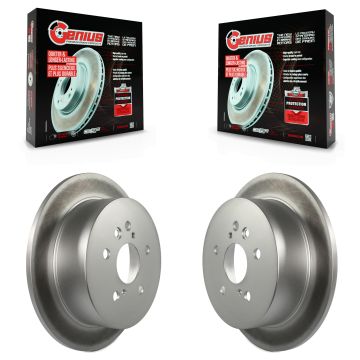 Rear Coated Disc Brake Rotors Pair For Lexus RX350 Toyota Highlander RX330 RX400h KG-100538