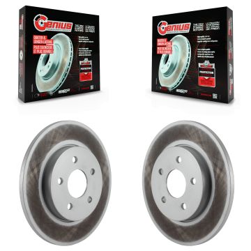Rear Coated Disc Brake Rotors Pair For 2002-2008 Jaguar X-Type KG-100541