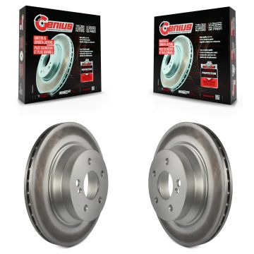 Rear Coat Brake Rotor Pair For Mercedes-Benz GLK350 E350 GLK250 E400 E320 E500 CLS550 E550 KG-100542
