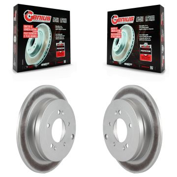 Rear Coated Disc Brake Rotors Pair For Hyundai Azera Kia Amanti KG-100564