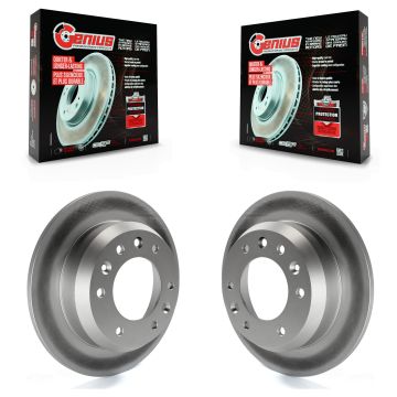 Rear Coated Disc Brake Rotors Pair For Kia Sedona Hyundai Entourage KG-100572