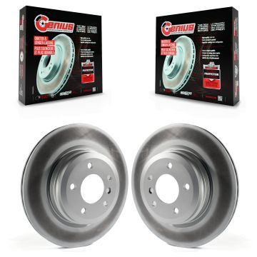 Rear Coated Disc Brake Rotors Pair For BMW X1 335i xDrive 335xi 330i 330xi 335is 335d KG-100579