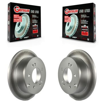 Rear Coated Disc Brake Rotors Pair For Kia Soul Forte Koup Forte5 KG-100621