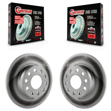 Rear Coat Brake Rotor Pair For Volkswagen Jetta Golf Passat SportWagen Taos Audi Beetle A3 KG-100630