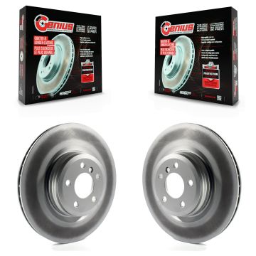 Rear Coat Brake Rotor Pair For BMW 750i xDrive 750Li 550i GT Alpina B7 760Li B6 Gran Coupe KG-100631