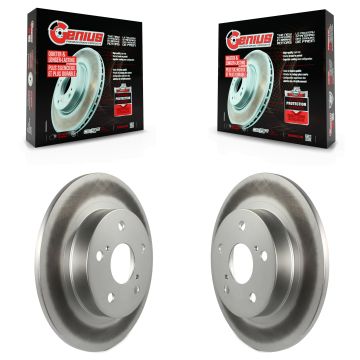 Rear Coated Disc Brake Rotors Pair For 2011-2016 Scion tC KG-100633