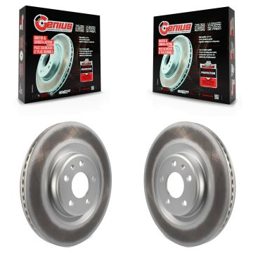 Rear Coat Brake Rotors Pair For Audi Q5 Porsche Macan A4 Quattro SQ5 S5 Q7 A5 Sportback S4 KG-100636