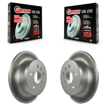 Rear Coated Disc Brake Rotors Pair For Toyota Camry Lexus ES350 Avalon ES300h KG-100648