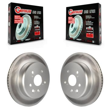Rear Coated Brake Rotors Pair For Lexus IS300 IS350 GS350 RC350 RC300 IS200t GS450h GS300 KG-100651