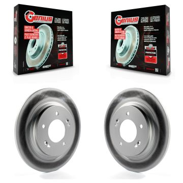Rear Coat Brake Rotor Pair For Hyundai Kia Sonata Optima Ioniq Elantra GT Forte5 Niro Soul KG-100655