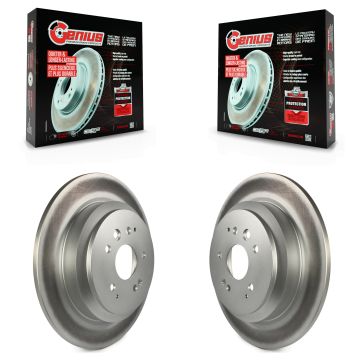 Rear Coated Disc Brake Rotors Pair For 2014-2016 Acura MDX KG-100658