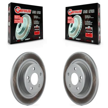 Rear Coated Brake Rotor Pair For Mercedes-Benz GLA250 CLA250 B250 INFINITI QX30 B Electric KG-100660