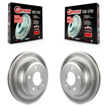 Rear Coat Brake Rotor Pair For BMW 328i xDrive 330i 320i 428i 328d 430i Gran Coupe GT 330e KG-100662