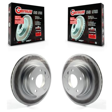 Rear Coated Disc Brake Rotors Pair For BMW 230i xDrive 228i 328i 320i 428i 328d KG-100675