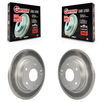 Rear Coated Disc Brake Rotors Pair For Honda Civic Insight KG-100676