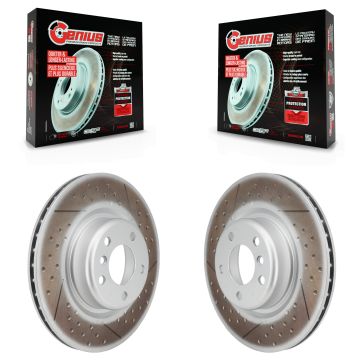 Rear Coat Brake Rotors Pair For BMW 320i xDrive 230i 228i 328i M240i M235i 428i Gran Coupe KG-100686