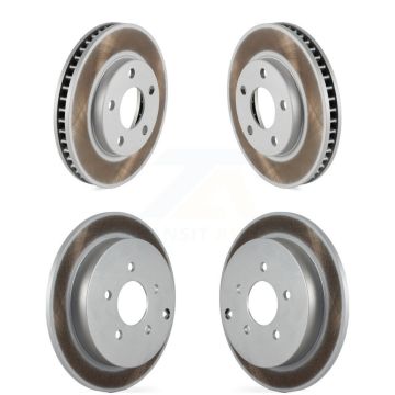 Front Rear Coated Brake Rotors Kit For 2002-2004 Pontiac Montana FWD with Disc rear brakes KG-100691
