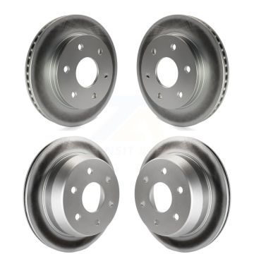 Front Rear Coated Brake Rotor Kit For Chevrolet GMC Silverado 1500 Sierra Classic Astro XL KG-100696